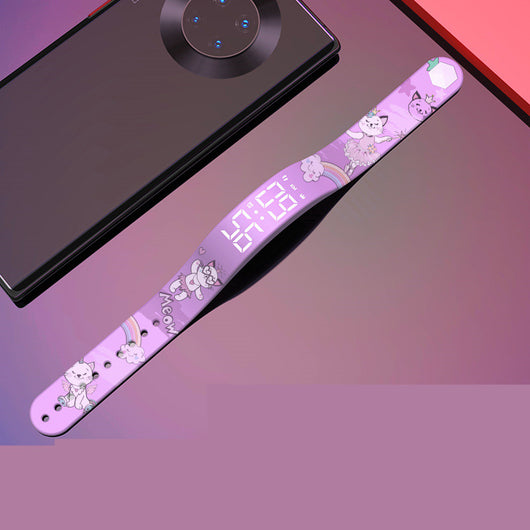 Reloj Pulsera Infantil LED Luminoso Resistente al Agua con Diseño Graffiti - Image 13