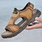 Sandalias Deportivas Talla Grande en Cuero para Hombre