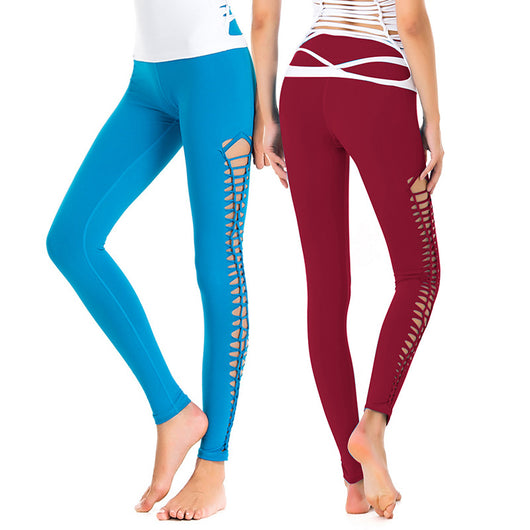 Pantalones Yoga Transpirables con Diseño Calado para Mujer - Image 8