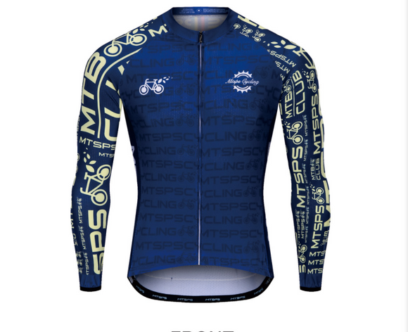 Camisa Ciclismo Manga Longa Estampada - Respirável e Secagem Rápida