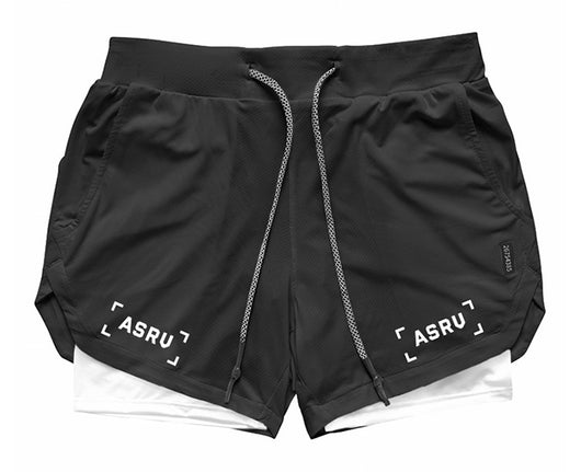 Pantalones de Entrenamiento Tres Cuartos de Secado Rápido con Doble Capa - Image 3