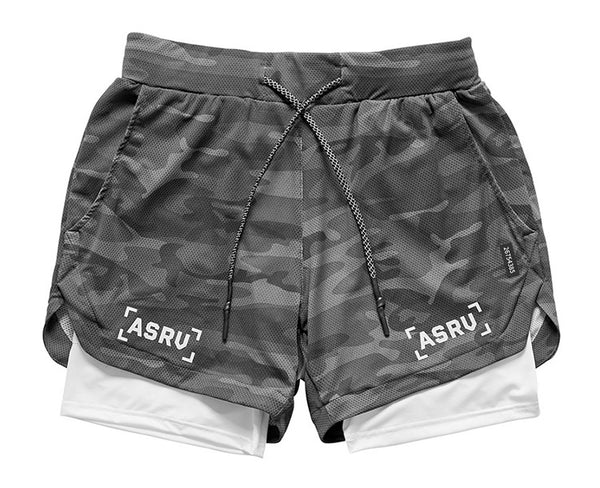 Pantalones de Entrenamiento Tres Cuartos de Secado Rápido con Doble Capa