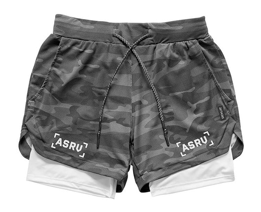 Pantalones de Entrenamiento Tres Cuartos de Secado Rápido con Doble Capa