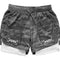 Pantalones de Entrenamiento Tres Cuartos de Secado Rápido con Doble Capa
