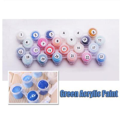 Kit de Pintura al Óleo Ballena Delfín con Marco para Adultos - Image 5