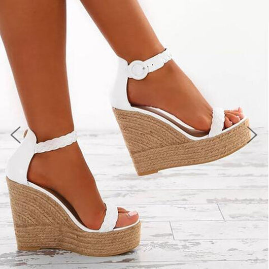 Sandalias Cuña Cómodas Talla Grande para Mujer - Image 8