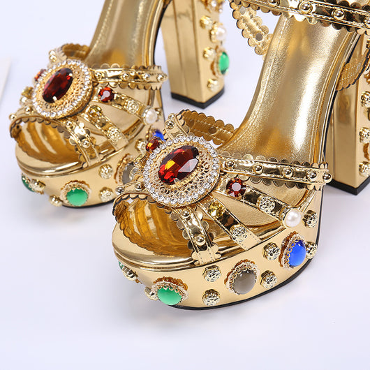 Sandalias Tacón Alto Rome Talla Grande para Mujer - Image 9