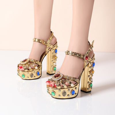 Sandalias Tacón Alto Rome Talla Grande para Mujer - Image 4