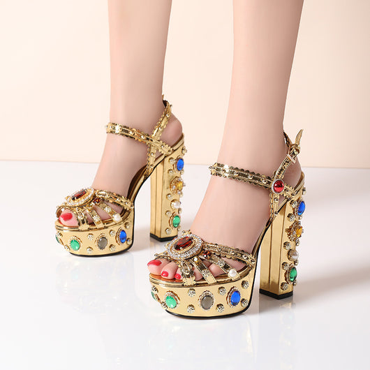 Sandalias Tacón Alto Rome Talla Grande para Mujer - Image 4