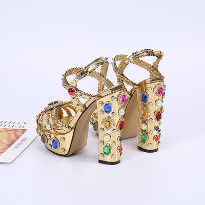 Sandalias Tacón Alto Rome Talla Grande para Mujer - Image 6