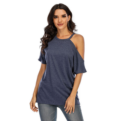 Blusa Hombro Descubierto de Manga Corta para Mujer - Image 15