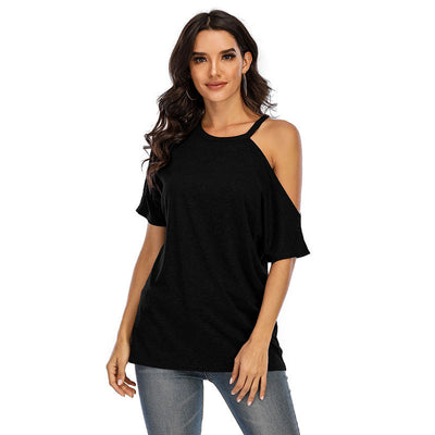 Blusa Hombro Descubierto de Manga Corta para Mujer - Image 2
