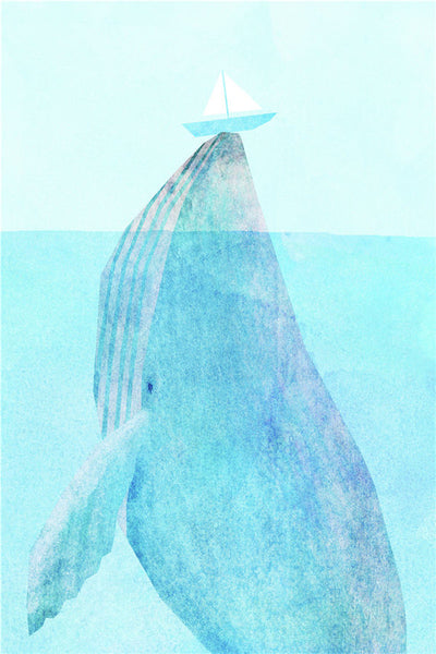 Cuadro Digital de Ballena Azul sin Marco para Decoración de Pared - Image 14