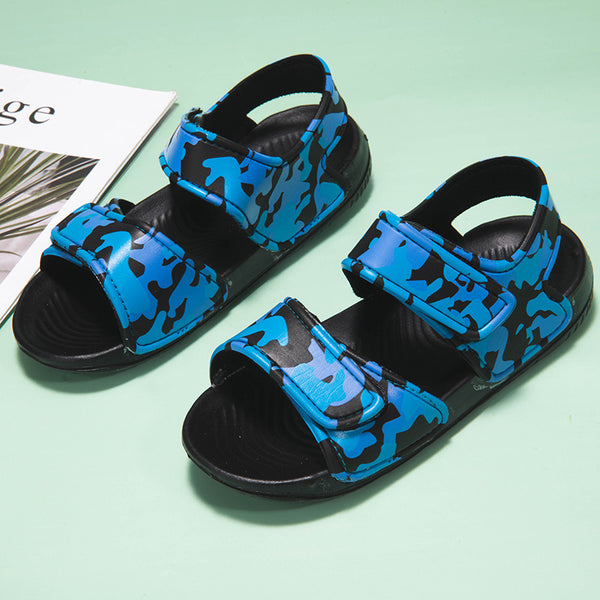 Sandalias Infantiles EVA Camuflaje con Velcro - Calzado Versátil para Niños y Niñas