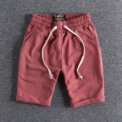 Pantalones Cortos Deportivos Británicos de Algodón para Hombre - Estilo Casual Five-Point - Image 13