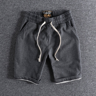Pantalones Cortos Deportivos Británicos de Algodón para Hombre - Estilo Casual Five-Point - Image 11