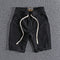 Pantalones Cortos Deportivos Británicos de Algodón para Hombre - Estilo Casual Five-Point