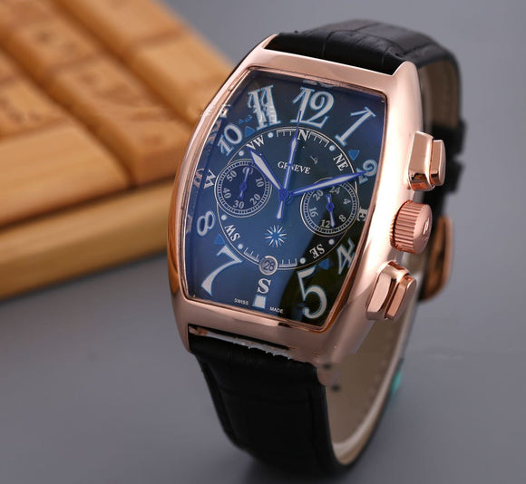 Reloj de Cuarzo para Hombre con 6 Agujas y Segundero en Movimiento