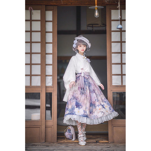 Falda Floral Yarnno con Diseño Onírico - Conjunto Elegante