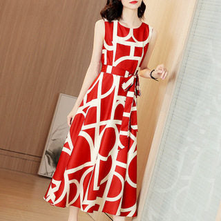 Vestido Elegante para Oficina O Cuello Mujer Verano - Image 6