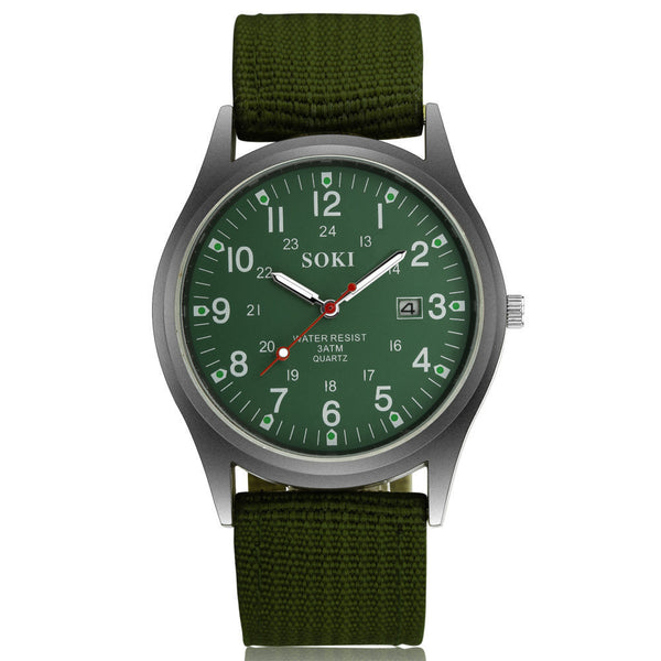Reloj Deportivo Hombre Cuarzo Luminoso Pantalla Fecha Casual