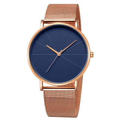 Reloj de Pareja Minimalista con Malla Negra - Diseño Europeo Unisex - Image 5
