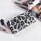 Leopard Print Women's Long Wallet With Zipper And Multiple Compartments B