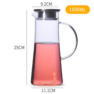 Jarra de Vidrio Transparente Gran Capacidad - Botella Refrescante para Bebidas - Image 10