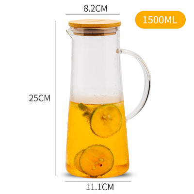 Jarra de Vidrio Transparente Gran Capacidad - Botella Refrescante para Bebidas - Image 7