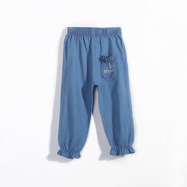 Pantalones Vaqueros Antiinsectos para Niñas con Pie Integrado