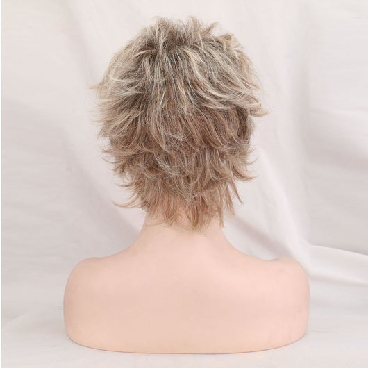 Peluca Castaño Dorado Cabello Corto Melange - Image 3