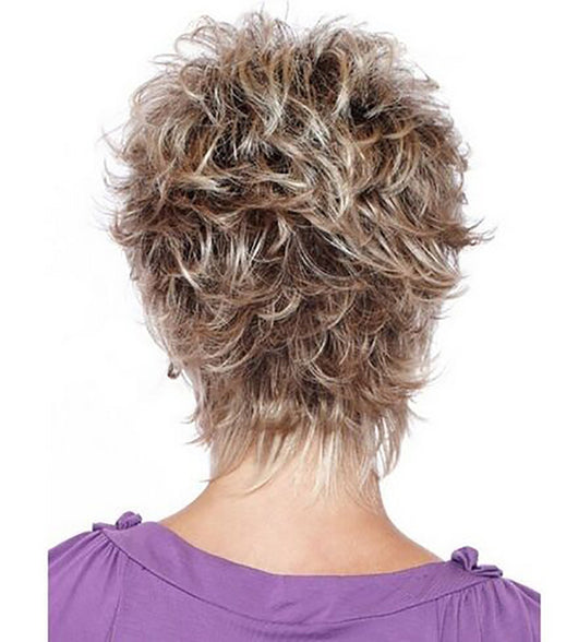 Peluca Castaño Dorado Cabello Corto Melange - Image 5