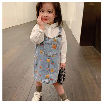Falda Vaquera con Tirantes para Niñas - Diseño Adorable - Image 9