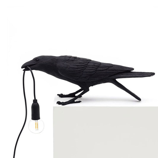 Lámpara de Mesa Pájaro Auspicioso - Diseño Animal Decorativo