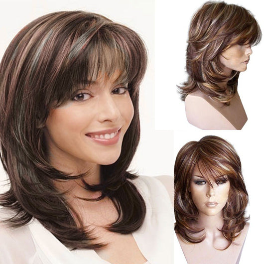 Peluca Larga Rizada Degradado Rosa - Estilo Europeo Americano Malla Transpirable - Image 7