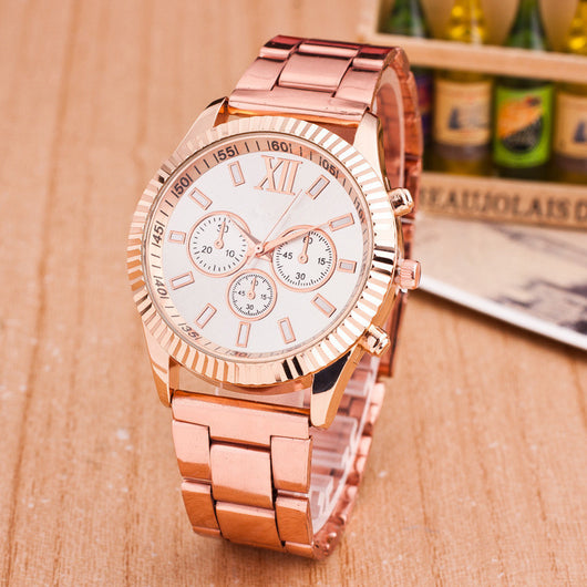 Reloj Ro Geneva con Correa de Acero y Diseño Exclusivo para Hombre y Mujer