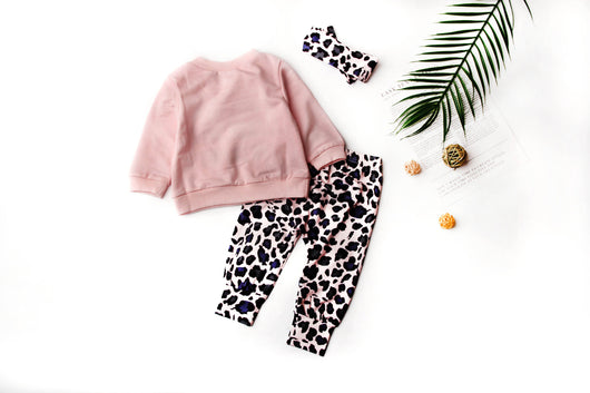 Conjunto de Bebé con Sudadera de Letras y Pantalón Estampado Leopardo - Image 10