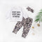 Conjunto de Bebé con Sudadera de Letras y Pantalón Estampado Leopardo