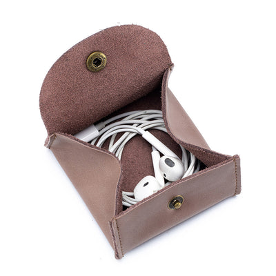 Monedero Retro de Cuero con Bolsillo para Auriculares - Image 9