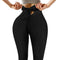Calça Legging Yoga Cintura Alta Jacquard Respirável com Laço