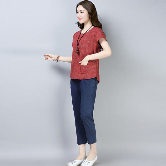 Blusa Lino Suelta Mujer - Cómoda y Versátil para Todas las Edades - Image 5
