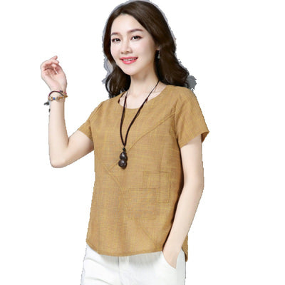 Blusa Lino Suelta Mujer - Cómoda y Versátil para Todas las Edades - Image 8