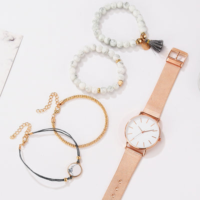 Reloj Casual para Mujer con Pulsera Combinada y Cierre de Pasador - Image 2