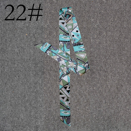 Pañuelo de Seda Largo con Lazo Decorativo Envuelto en la Asa - Image 22
