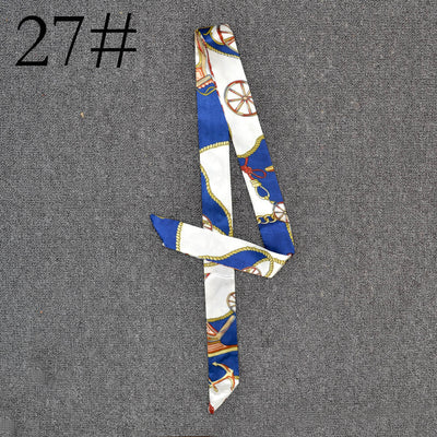 Pañuelo de Seda Largo con Lazo Decorativo Envuelto en la Asa - Image 27