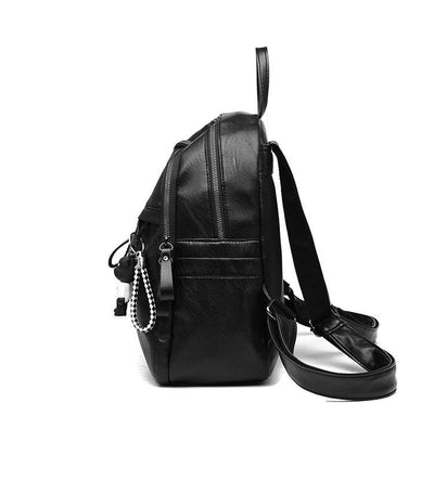 Mochila de Cuero PU Casual con Gran Capacidad - Image 3