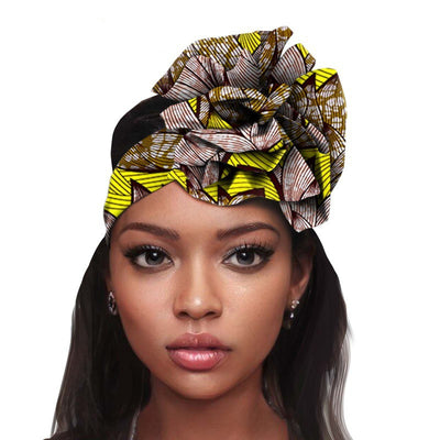 Pañuelo Estampado Africano en Algodón Batik - Flor Tradicional - Image 25