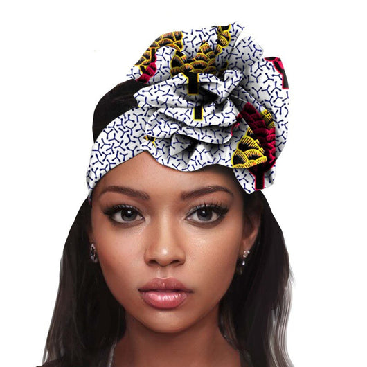 Pañuelo Estampado Africano en Algodón Batik - Flor Tradicional - Image 16