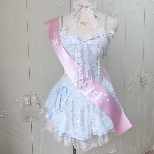 Vestido Hueco Sexy de Encaje con Tirantes - Falda Verano Girly - Image 3