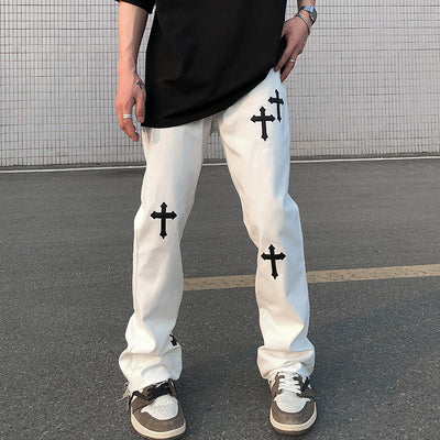Pantalones Holgados Casuales Estilo Urbano Europeo